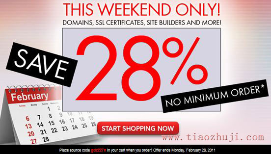 Godaddy 28%優惠碼