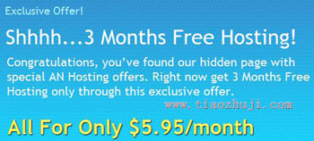 AN Hosting主機買一年送3個月