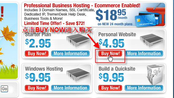 美國主機Lunarpages購買第2步